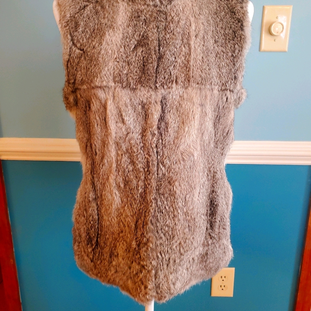 Michael Kors Rabbit fur vest size M